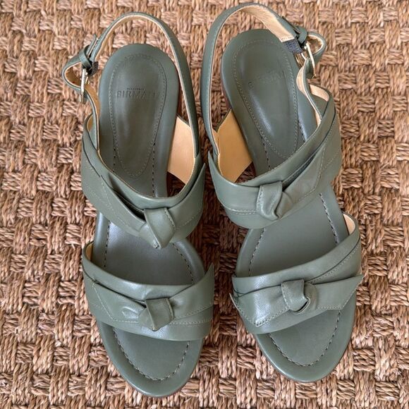 New Without Box Leather And Wood Platform Heel By Alexandre Birman - Picture 5 of 8